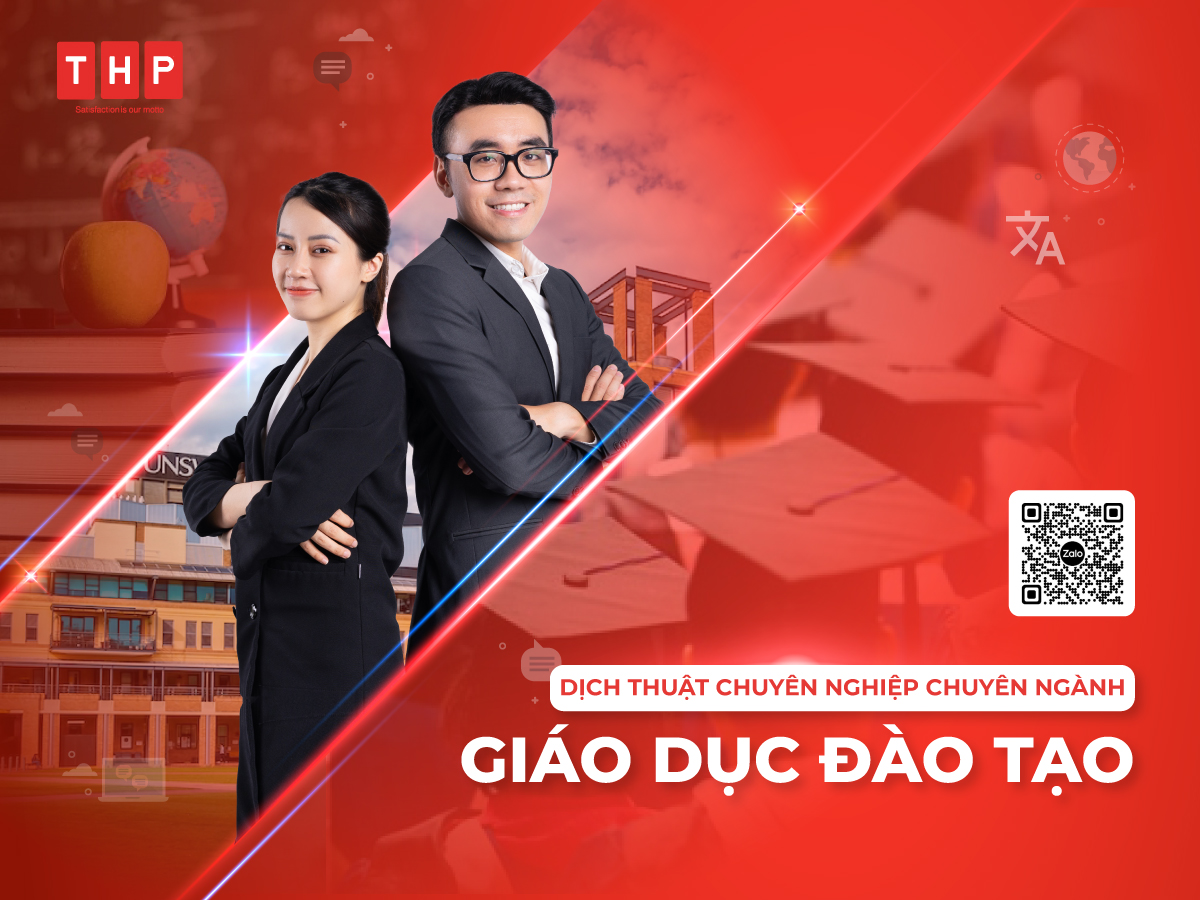 Dịch thuật chuyên ngành giáo dục đào tạo tại Tâm Hòa Phát