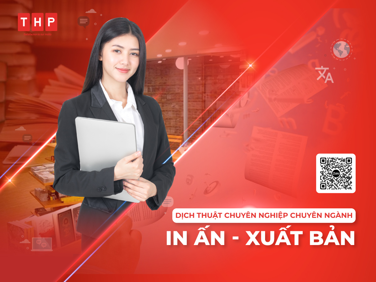 Dịch thuật chuyên ngành in ấn, xuất bản tại Tâm Hòa Phát