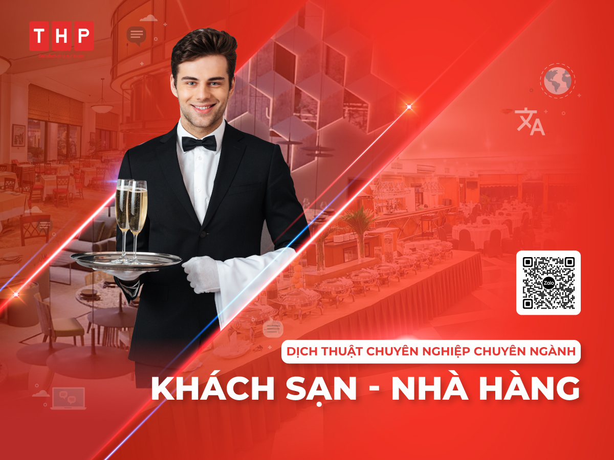 Dịch thuật chuyên ngành khách sạn, nhà hàng tại Tâm Hòa Phát