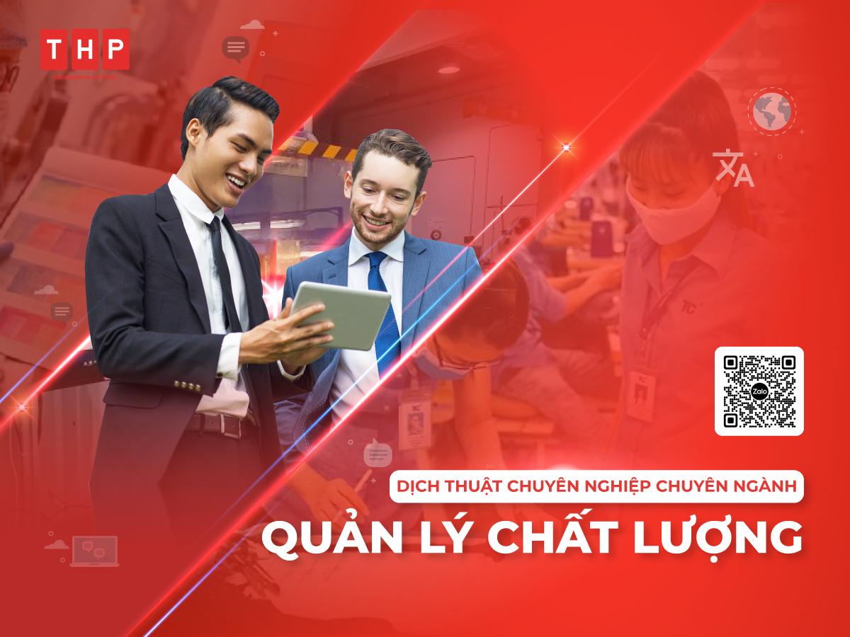 Dịch thuật chuyên ngành quản lý chất lượng tại Tâm Hòa Phát