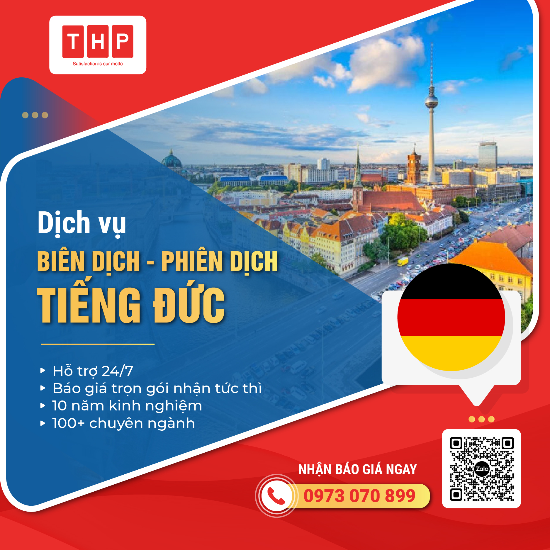 Biên dịch tiếng Đức chuyên nghiệp chất lượng cao đa dạng chuyên ngành