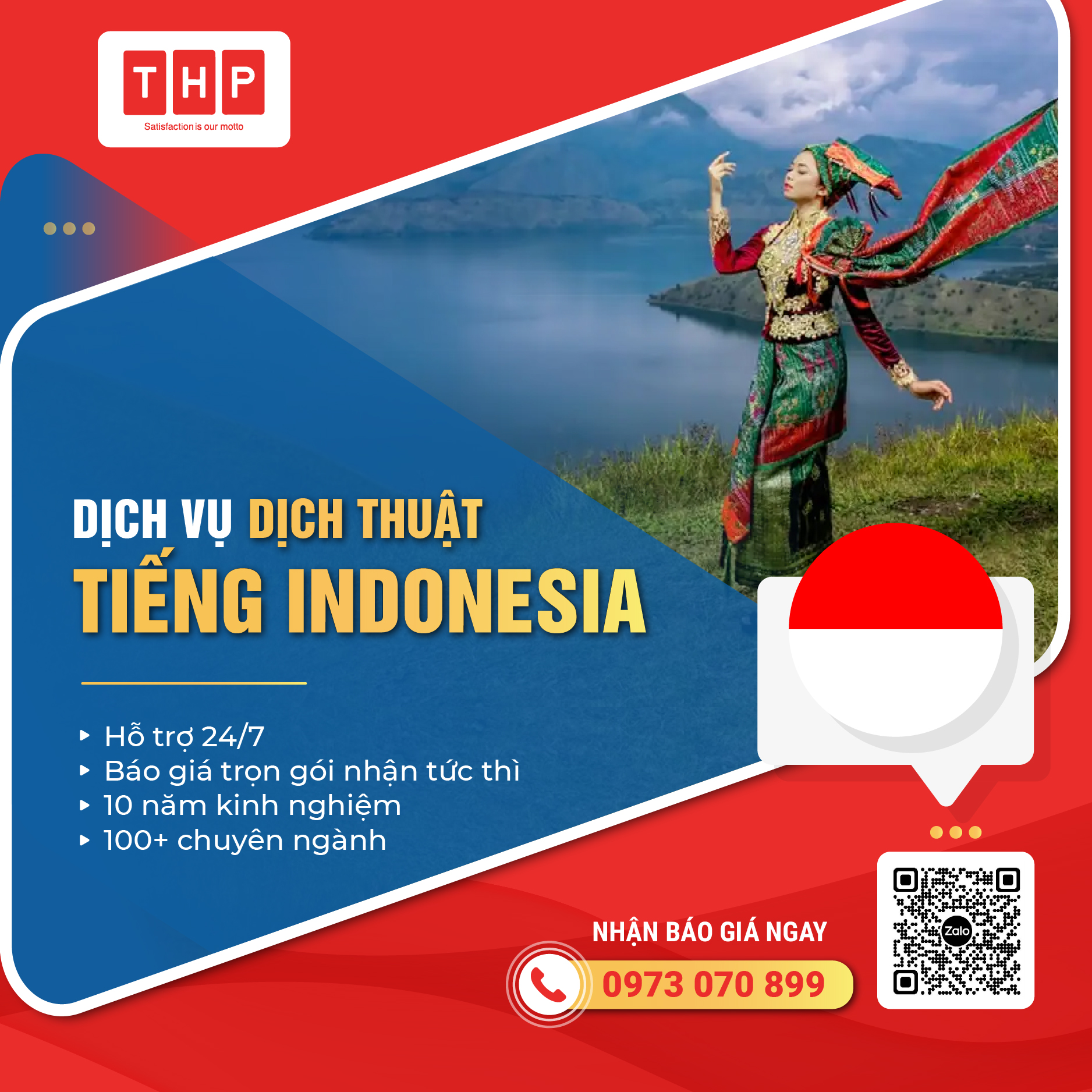 Phiên dịch tiếng Indonesia chuyên nghiệp chất lượng các chuyên ngành
