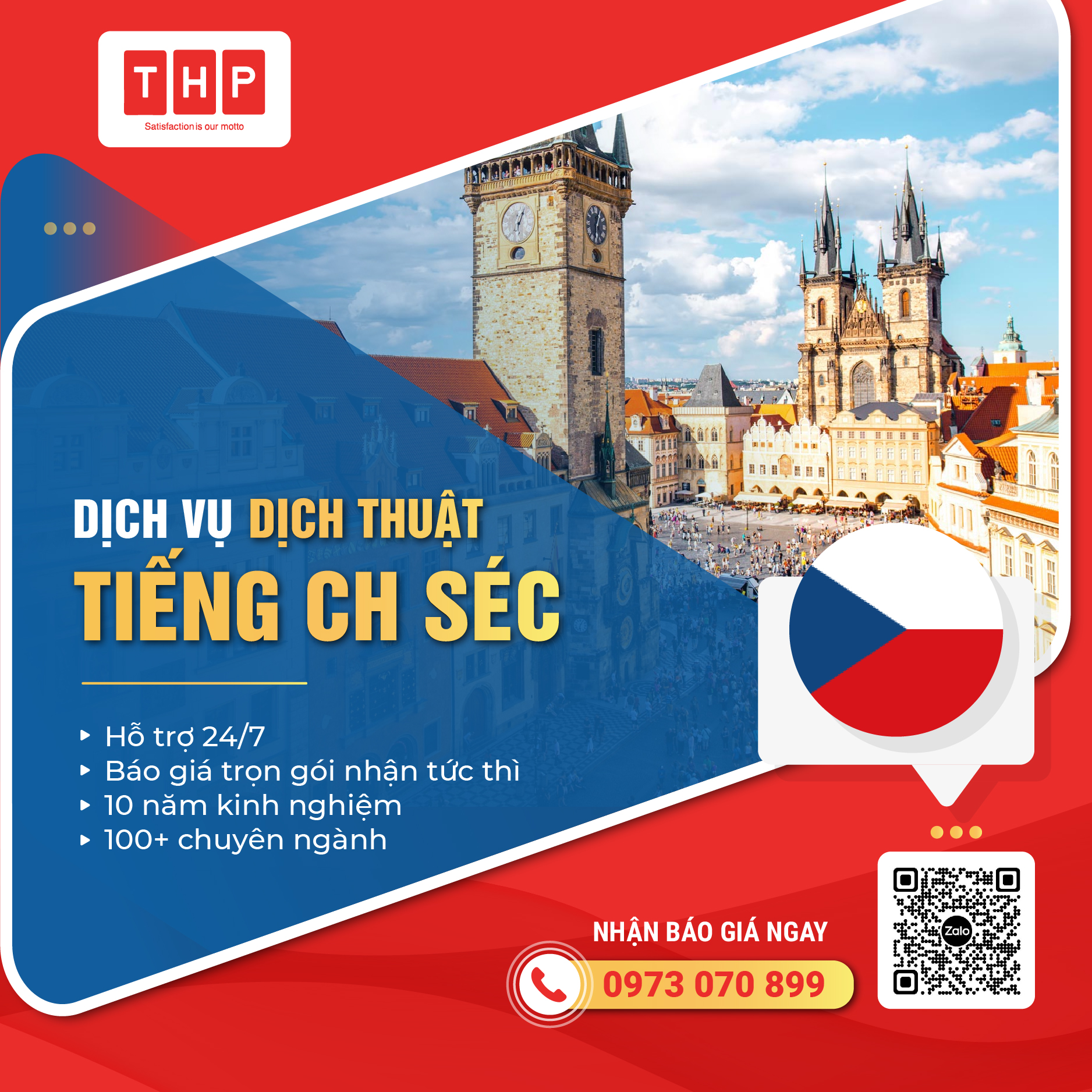 Phiên dịch tiếng Séc chuyên nghiệp chất lượng cao đa dạng chuyên ngành