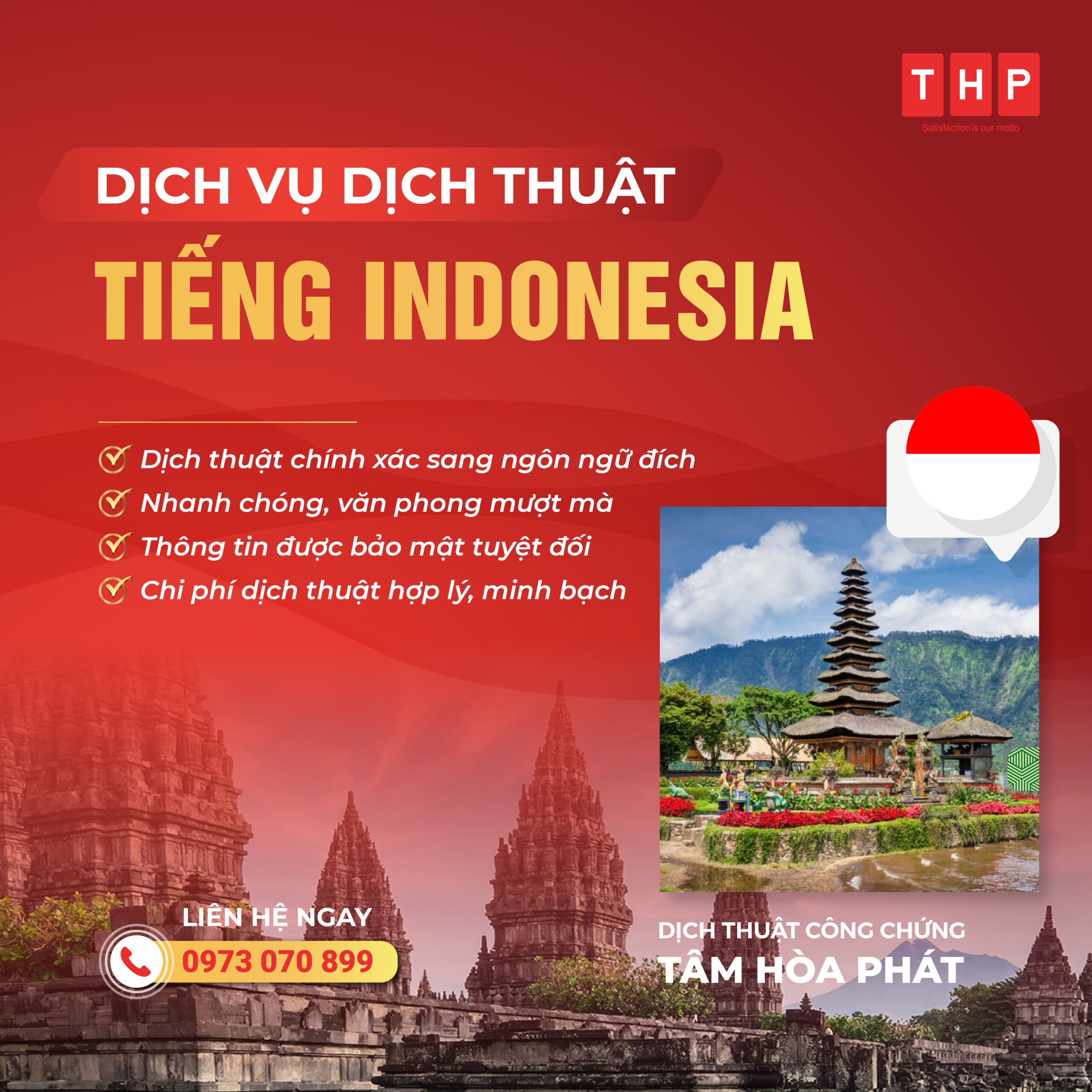 Dịch vụ dịch thuật tiếng Indonesia chuyên nghiệp – uy tín