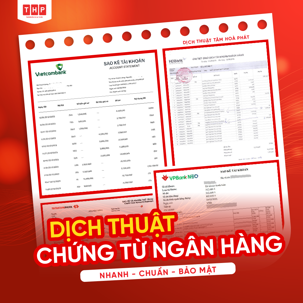 Chứng từ ngân hàng là gì? Mục đích của dịch thuật chứng từ ngân hàng?